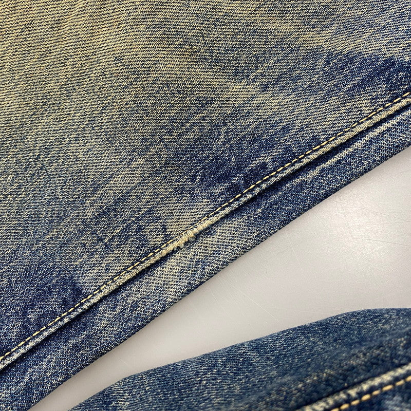 【現状渡し品】【メンズ】 EDWIN エドウィン TALON ZIP ボタン裏刻印SCOVILL DENIM PANTS タロンジップ デニム パンツ ボトムス 157-260426-kh-09-izu サイズ：36 カラー：インディゴ 万代Net店