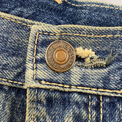 【現状渡し品】【メンズ】 EDWIN エドウィン TALON ZIP ボタン裏刻印SCOVILL DENIM PANTS タロンジップ デニム パンツ ボトムス 157-260426-kh-09-izu サイズ：36 カラー：インディゴ 万代Net店