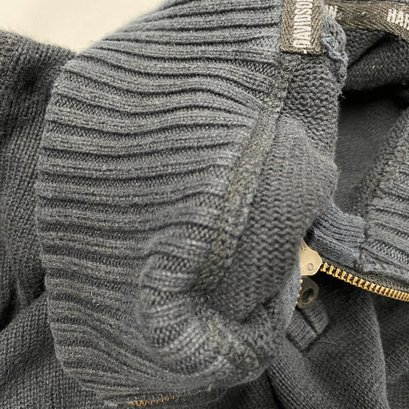 【中古品】【メンズ】 HARLEY-DAVIDSON ハーレーダビッドソン HALF ZIP KNIT SWEATER ハーフジップ ニット セーター トップス 146-260426-kh-13-izu サイズ：L カラー：ブラック 万代Net店
