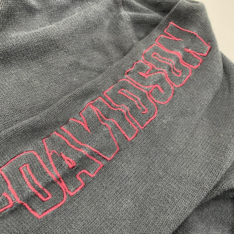 【中古品】【メンズ】 HARLEY-DAVIDSON ハーレーダビッドソン HALF ZIP KNIT SWEATER ハーフジップ ニット セーター トップス 146-260426-kh-13-izu サイズ：L カラー：ブラック 万代Net店