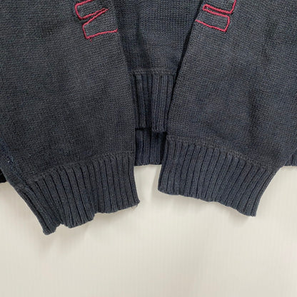 【中古品】【メンズ】 HARLEY-DAVIDSON ハーレーダビッドソン HALF ZIP KNIT SWEATER ハーフジップ ニット セーター トップス 146-260426-kh-13-izu サイズ：L カラー：ブラック 万代Net店