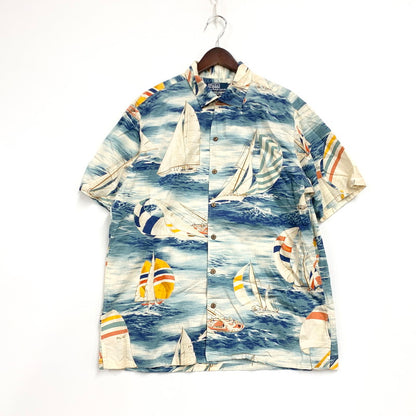 【中古品】【メンズ】 POLO by RALPH LAUREN ポロバイラルフローレン CLASSIC FIT クラシック フィット COTTON ALOHA SHIRT コットン アロハ シャツ トップス 半袖 146-260427-ya-03-izu サイズ：L カラー：マルチ 万代Net店