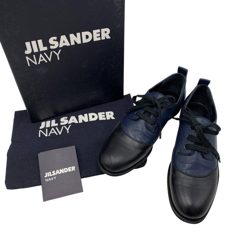 【中古品】【レディース】 JIL SANDER NAVY ジルサンダーネイビー JN22025 DRESS SHOES ドレス シューズ 靴 167-260429-cs-15-izu サイズ：35 1/2 カラー：ブラック×ネイビー 万代Net店