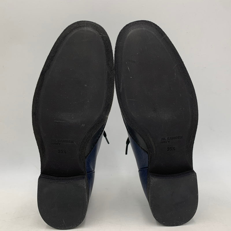 【中古品】【レディース】 JIL SANDER NAVY ジルサンダーネイビー JN22025 DRESS SHOES ドレス シューズ 靴 167-260429-cs-15-izu サイズ：35 1/2 カラー：ブラック×ネイビー 万代Net店