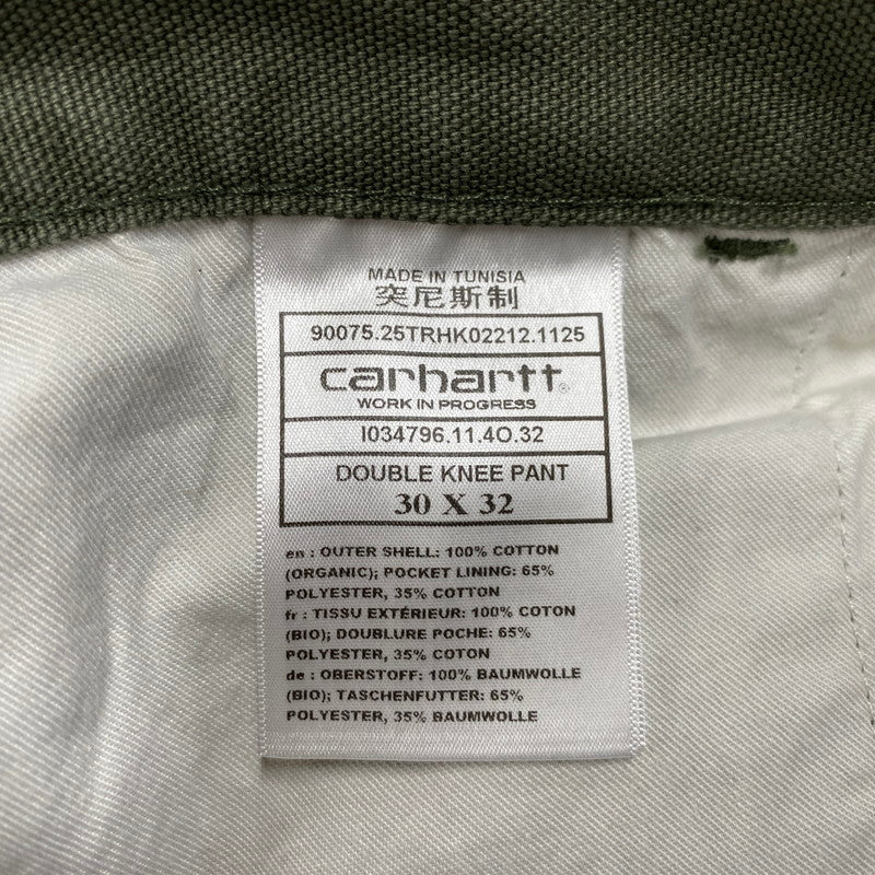 【中古品】【メンズ】 CARHARTT WIP カーハート ダブリューアイピー DOUBLE KNEE PANT I034796 ダブルニーパンツ ズボン ボトムス 153-260427-ay-11-izu サイズ：30×32 カラー：カーキ 万代Net店