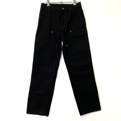 【中古美品】【メンズ】 CARHARTT WIP カーハート ダブリューアイピー DOUBLE KNEE PANT I031501 ダブルニーパンツ ズボン ボトムス 153-260427-ay-12-izu サイズ：30×32 カラー：BLACK RINSED 万代Net店