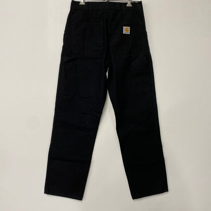 【中古美品】【メンズ】 CARHARTT WIP カーハート ダブリューアイピー DOUBLE KNEE PANT I031501 ダブルニーパンツ ズボン ボトムス 153-260427-ay-12-izu サイズ：30×32 カラー：BLACK RINSED 万代Net店