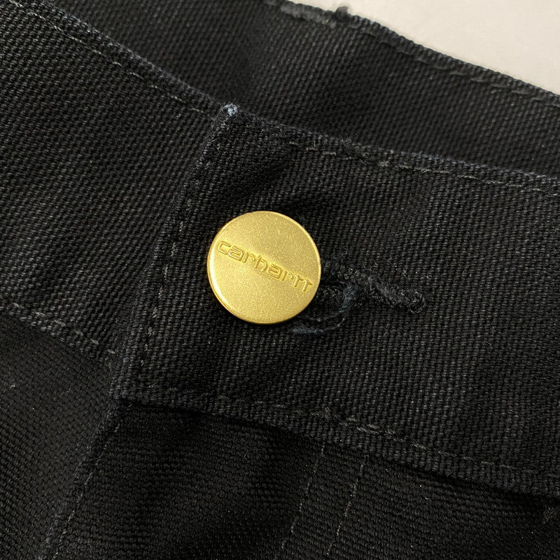 【中古美品】【メンズ】 CARHARTT WIP カーハート ダブリューアイピー DOUBLE KNEE PANT I031501 ダブルニーパンツ ズボン ボトムス 153-260427-ay-12-izu サイズ：30×32 カラー：BLACK RINSED 万代Net店