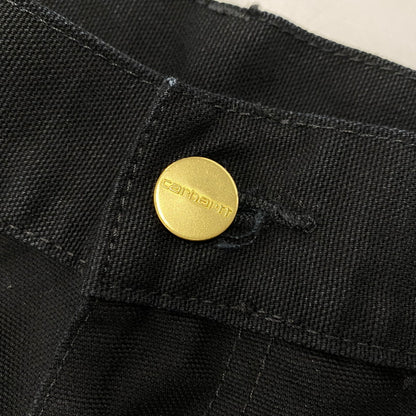 【中古美品】【メンズ】 CARHARTT WIP カーハート ダブリューアイピー DOUBLE KNEE PANT I031501 ダブルニーパンツ ズボン ボトムス 153-260427-ay-12-izu サイズ：30×32 カラー：BLACK RINSED 万代Net店