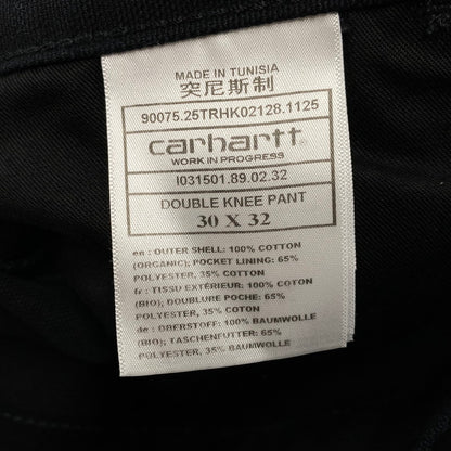 【中古美品】【メンズ】 CARHARTT WIP カーハート ダブリューアイピー DOUBLE KNEE PANT I031501 ダブルニーパンツ ズボン ボトムス 153-260427-ay-12-izu サイズ：30×32 カラー：BLACK RINSED 万代Net店