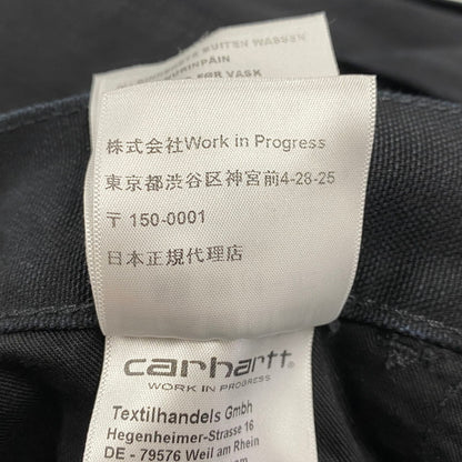 【中古美品】【メンズ】 CARHARTT WIP カーハート ダブリューアイピー DOUBLE KNEE PANT I031501 ダブルニーパンツ ズボン ボトムス 153-260427-ay-12-izu サイズ：30×32 カラー：BLACK RINSED 万代Net店
