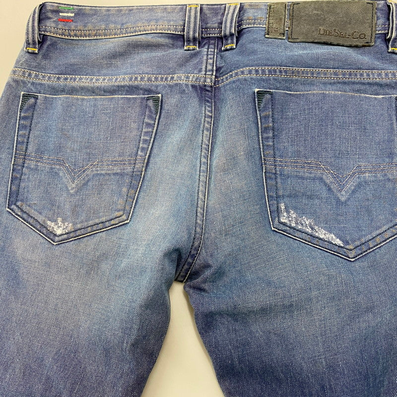 【中古品】【メンズ】 DIESEL ディーゼル SAFADO REGULAR SLIM STRAIGHT サファド レギュラー スリム ストレート ズボン ボトムス 152-260427-ya-13-izu サイズ：28×30 カラー：インディゴ 万代Net店