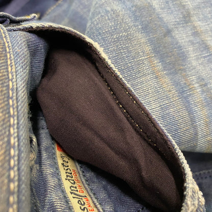 【中古品】【メンズ】 DIESEL ディーゼル SAFADO REGULAR SLIM STRAIGHT サファド レギュラー スリム ストレート ズボン ボトムス 152-260427-ya-13-izu サイズ：28×30 カラー：インディゴ 万代Net店