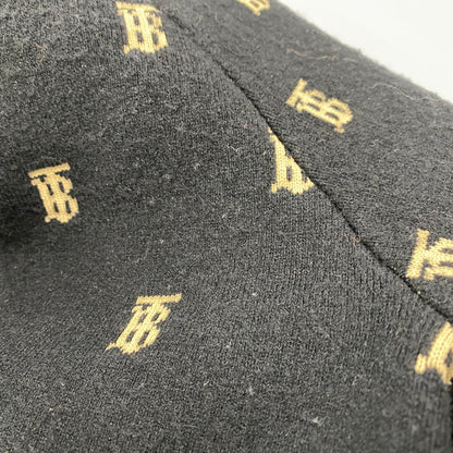 【中古品】【メンズ】 BURBERRY バーバリー 8021033 TB LOGO 総柄 CARDIGAN TBロゴ カーディガン トップス 141-260426-kh-03-izu サイズ：M カラー：ブラック×ベージュ 万代Net店
