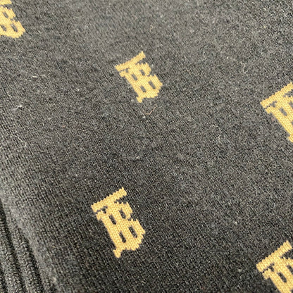 【中古品】【メンズ】 BURBERRY バーバリー 8021033 TB LOGO 総柄 CARDIGAN TBロゴ カーディガン トップス 141-260426-kh-03-izu サイズ：M カラー：ブラック×ベージュ 万代Net店