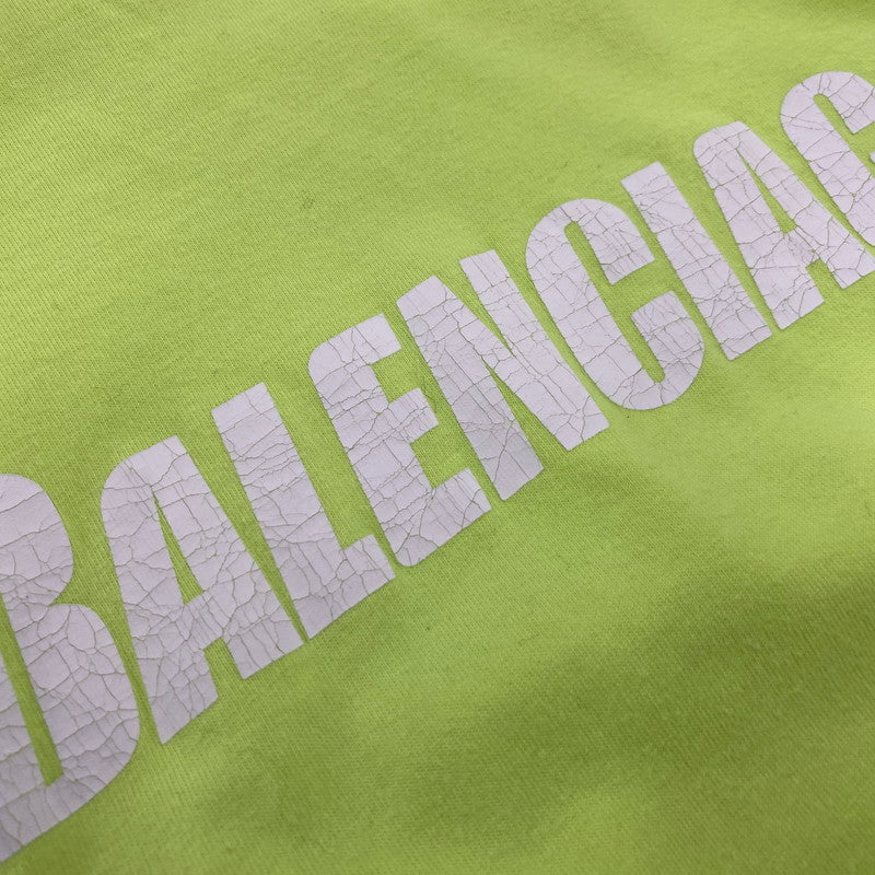 【中古品】【メンズ】 BALENCIAGA バレンシアガ KT93 651795 TNVL1 7805 デストロイ加工 BOXY-FIT TEE ボクシー フィット Tシャツ トップス 141-260426-kh-04-izu サイズ：XXS カラー：ライムイエロー 万代Net店