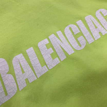 【中古品】【メンズ】 BALENCIAGA バレンシアガ KT93 651795 TNVL1 7805 デストロイ加工 BOXY-FIT TEE ボクシー フィット Tシャツ トップス 141-260426-kh-04-izu サイズ：XXS カラー：ライムイエロー 万代Net店