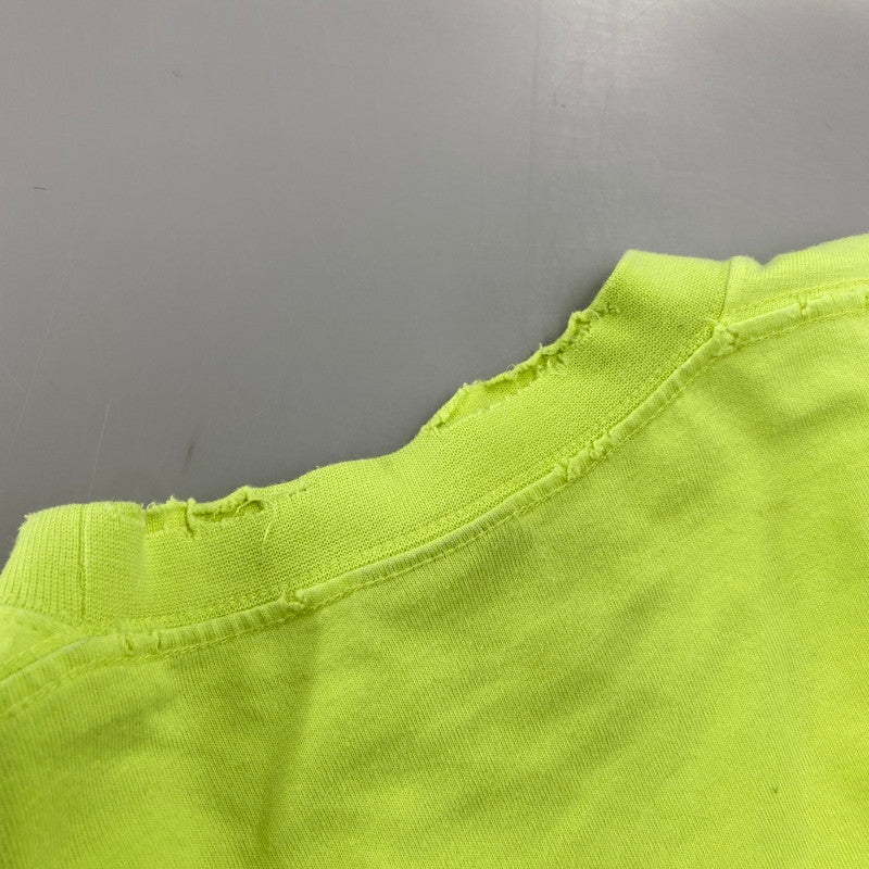 【中古品】【メンズ】 BALENCIAGA バレンシアガ KT93 651795 TNVL1 7805 デストロイ加工 BOXY-FIT TEE ボクシー フィット Tシャツ トップス 141-260426-kh-04-izu サイズ：XXS カラー：ライムイエロー 万代Net店
