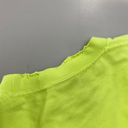 【中古品】【メンズ】 BALENCIAGA バレンシアガ KT93 651795 TNVL1 7805 デストロイ加工 BOXY-FIT TEE ボクシー フィット Tシャツ トップス 141-260426-kh-04-izu サイズ：XXS カラー：ライムイエロー 万代Net店