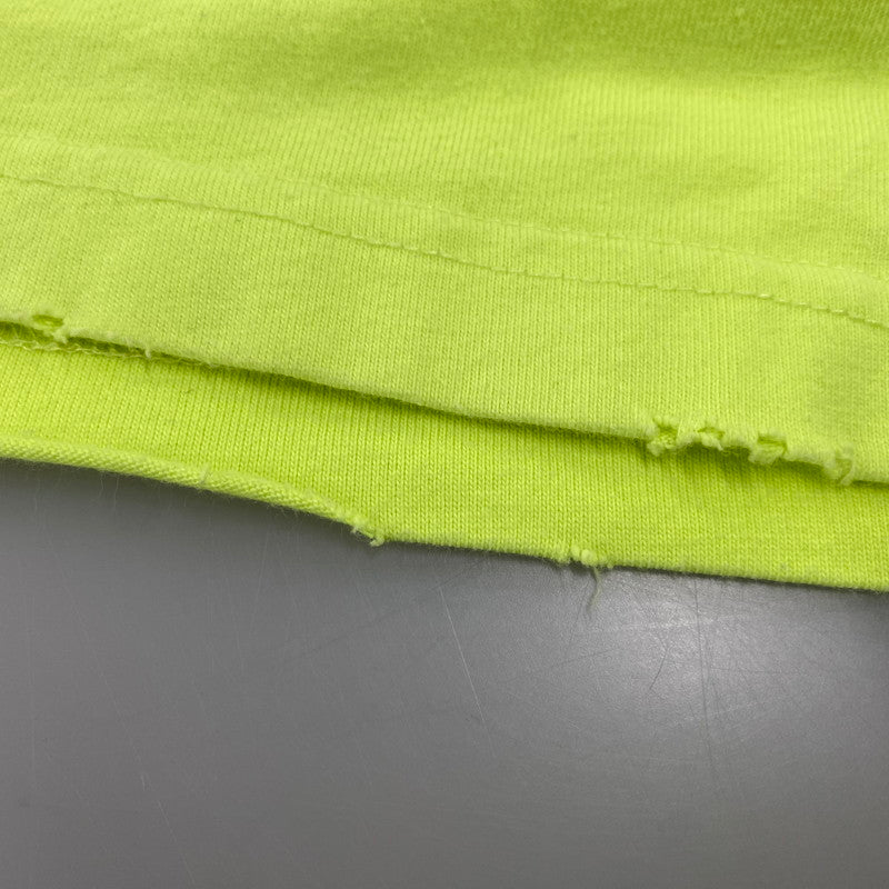 【中古品】【メンズ】 BALENCIAGA バレンシアガ KT93 651795 TNVL1 7805 デストロイ加工 BOXY-FIT TEE ボクシー フィット Tシャツ トップス 141-260426-kh-04-izu サイズ：XXS カラー：ライムイエロー 万代Net店