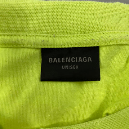 【中古品】【メンズ】 BALENCIAGA バレンシアガ KT93 651795 TNVL1 7805 デストロイ加工 BOXY-FIT TEE ボクシー フィット Tシャツ トップス 141-260426-kh-04-izu サイズ：XXS カラー：ライムイエロー 万代Net店