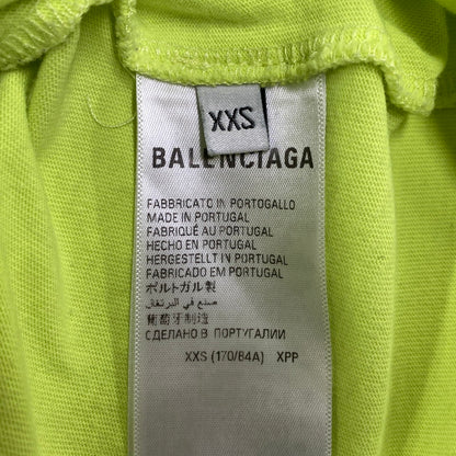 【中古品】【メンズ】 BALENCIAGA バレンシアガ KT93 651795 TNVL1 7805 デストロイ加工 BOXY-FIT TEE ボクシー フィット Tシャツ トップス 141-260426-kh-04-izu サイズ：XXS カラー：ライムイエロー 万代Net店