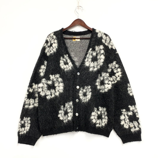 【中古品】【メンズ】 SAINT MICHAEL セントマイケル × DENIM TEARS デニム ティアーズ SM-YS1-0000-C50 24AW DT MH CRDIGN カーディガン CT WRTH トップス 長袖 141-260427-ya-07-izu サイズ：L カラー：ブラック 万代Net店