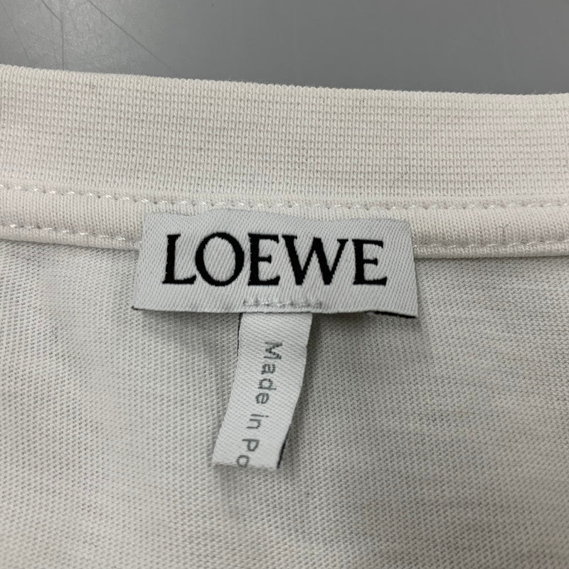 【中古品】【メンズ】 LOEWE ロエベ H526341XAI アナグラム S/S TEE ショートスリーブ Ｔシャツ トップス 半袖 141-260427-ya-04-izu サイズ：L カラー：ホワイト 万代Net店
