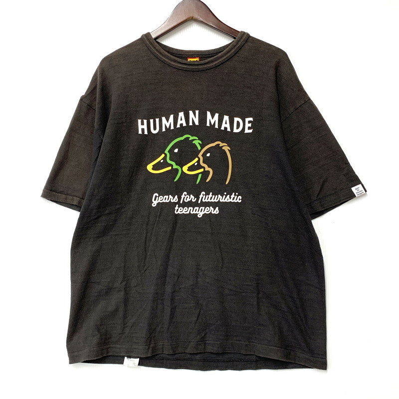 【中古品】【メンズ】 HUMAN MADE ヒューマンメード SS TEE ショートスリーブ Tシャツ トップス 142-260516-kh-16-izu サイズ：2XL カラー：ブラック 万代Net店
