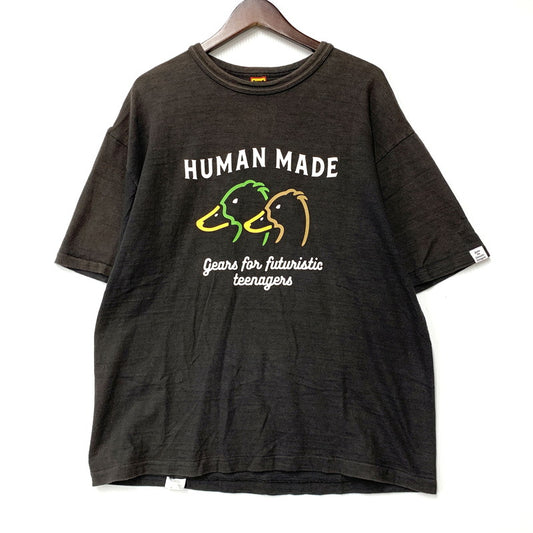【中古品】【メンズ】 HUMAN MADE ヒューマンメード SS TEE ショートスリーブ Tシャツ トップス 142-260516-kh-16-izu サイズ：2XL カラー：ブラック 万代Net店