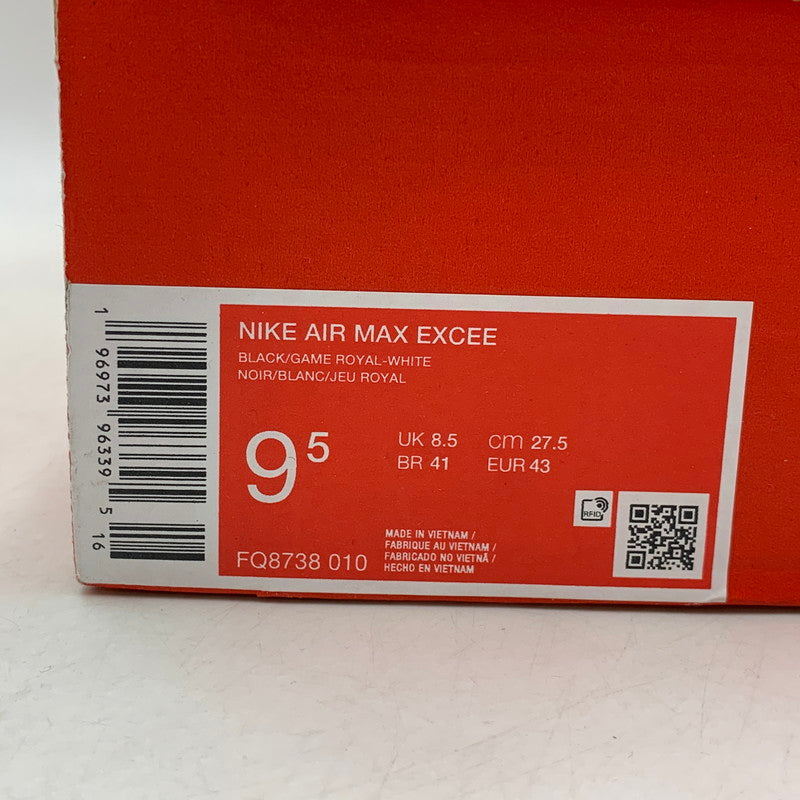 【中古美品】【メンズ】 NIKE ナイキ FQ8738-010 AIR MAX EXCEE エア マックス エクシー スニーカー シューズ 靴 160-260429-cs-16-izu サイズ：27.5cm カラー：BLACK/GAME ROYAL-WHITE 万代Net店