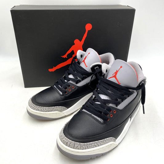 【中古品】【メンズ】 NIKE ナイキ AIR JORDAN 3 RETRO DN3707-010 エア ジョーダン 3 レトロ スニーカー シューズ 靴 160-260426-as-05-izu サイズ：27cm カラー：BLACK/FIRE RED-CEMENT GREY 万代Net店