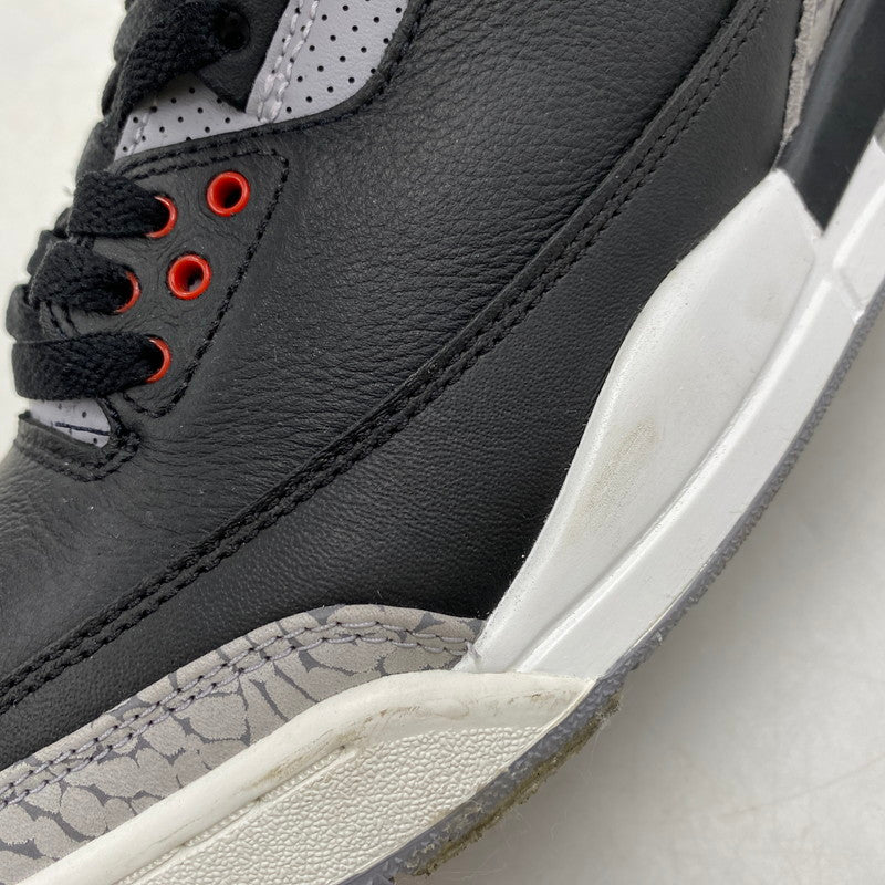 【中古品】【メンズ】 NIKE ナイキ AIR JORDAN 3 RETRO DN3707-010 エア ジョーダン 3 レトロ スニーカー シューズ 靴 160-260426-as-05-izu サイズ：27cm カラー：BLACK/FIRE RED-CEMENT GREY 万代Net店