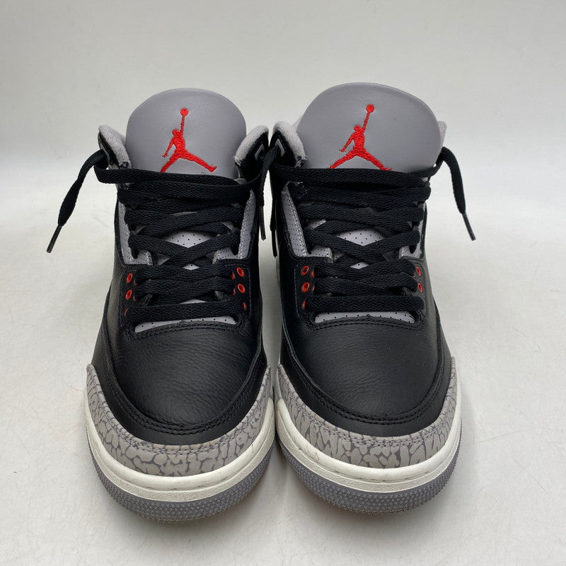 【中古品】【メンズ】 NIKE ナイキ AIR JORDAN 3 RETRO DN3707-010 エア ジョーダン 3 レトロ スニーカー シューズ 靴 160-260426-as-05-izu サイズ：27cm カラー：BLACK/FIRE RED-CEMENT GREY 万代Net店