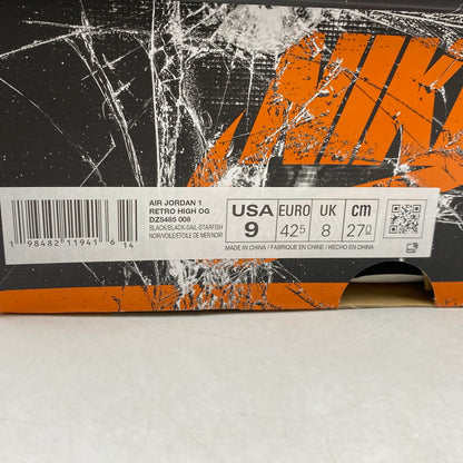 【中古美品】【メンズ】 NIKE ナイキ AIR JORDAN 1 RETRO HIGH OG DZ5485-008 エア ジョーダン 1 レトロ ハイ OG スニーカー シューズ 靴 160-260426-as-09-izu サイズ：27cm カラー：BLACK/BLACK-SAIL-STARFISH 万代Net店