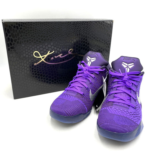 【中古美品】【メンズ】 NIKE ナイキ KOBE 9 ELITE LOW PROTRO IM0465-500 コービー 9 エリート ロー プロトロ スニーカー シューズ 靴 160-260426-as-04-izu サイズ：27cm カラー：HYPER GRAPE/WHITE-CAVE PURPLE 万代Net店