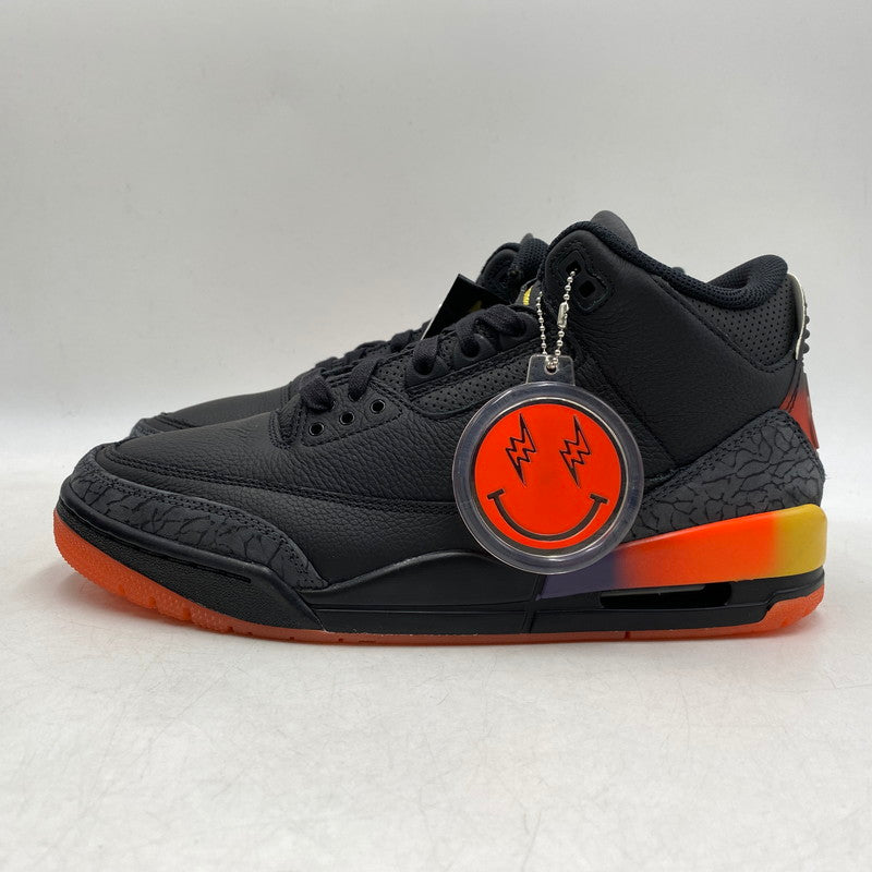 【中古美品】【メンズ】 NIKE ナイキ × J BALVIN Jバルヴィン AIR JORDAN 3 RETRO SP FN0344-001 エア ジョーダン 3 レトロ SP スニーカー 靴 160-260426-as-07-izu サイズ：27cm カラー：BLACK/SOLAR FLARE 万代Net店