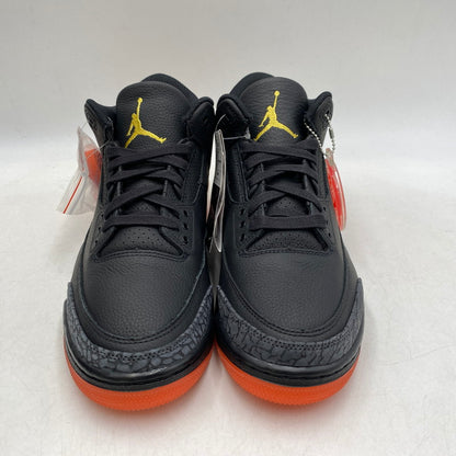 【中古美品】【メンズ】 NIKE ナイキ × J BALVIN Jバルヴィン AIR JORDAN 3 RETRO SP FN0344-001 エア ジョーダン 3 レトロ SP スニーカー 靴 160-260426-as-07-izu サイズ：27cm カラー：BLACK/SOLAR FLARE 万代Net店