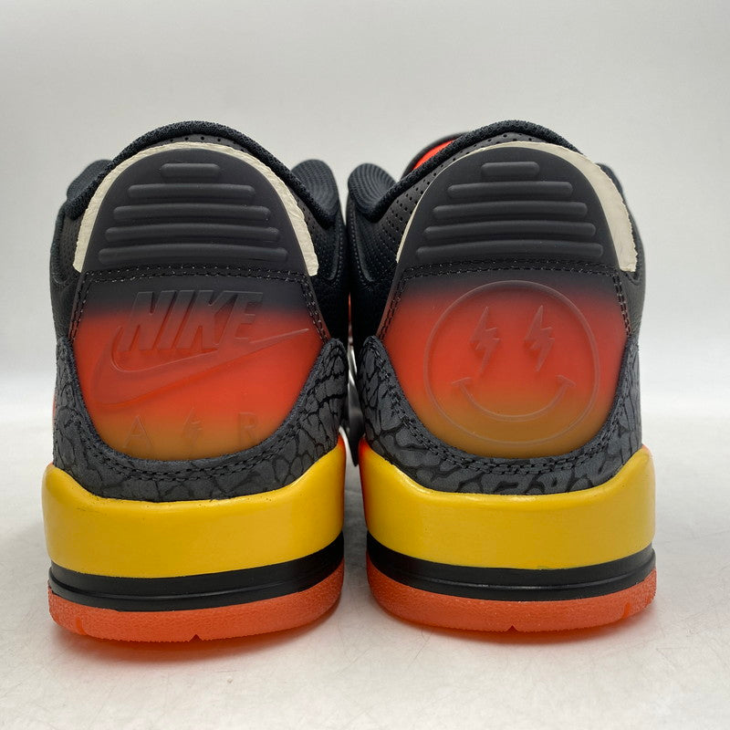【中古美品】【メンズ】 NIKE ナイキ × J BALVIN Jバルヴィン AIR JORDAN 3 RETRO SP FN0344-001 エア ジョーダン 3 レトロ SP スニーカー 靴 160-260426-as-07-izu サイズ：27cm カラー：BLACK/SOLAR FLARE 万代Net店
