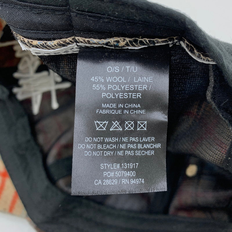 【中古品】【メンズ/レディース】 STUSSY ステューシー 131917 BIG LOGO PLAID LOW PRO CAP ビッグ ロゴ プレイド ロー プロ キャップ 帽子 185-260429-cs-12-izu サイズ：F カラー：マルチ 万代Net店