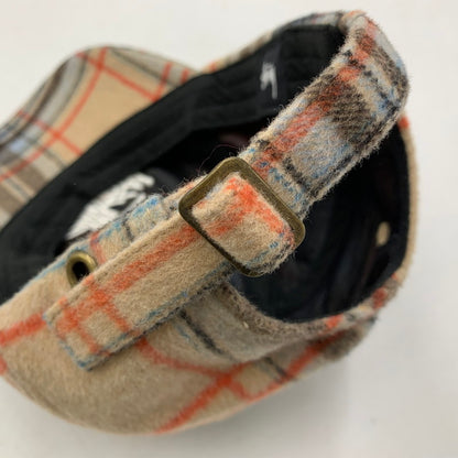 【中古品】【メンズ/レディース】 STUSSY ステューシー 131917 BIG LOGO PLAID LOW PRO CAP ビッグ ロゴ プレイド ロー プロ キャップ 帽子 185-260429-cs-12-izu サイズ：F カラー：マルチ 万代Net店
