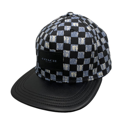 【中古品】【メンズ/レディース】 COACH コーチ F24298 BASEBALL CAP ベースボール キャップ 帽子 185-260429-cs-13-izu サイズ：O/S カラー：ブラック×ブルー 万代Net店