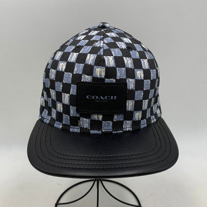 【中古品】【メンズ/レディース】 COACH コーチ F24298 BASEBALL CAP ベースボール キャップ 帽子 185-260429-cs-13-izu サイズ：O/S カラー：ブラック×ブルー 万代Net店