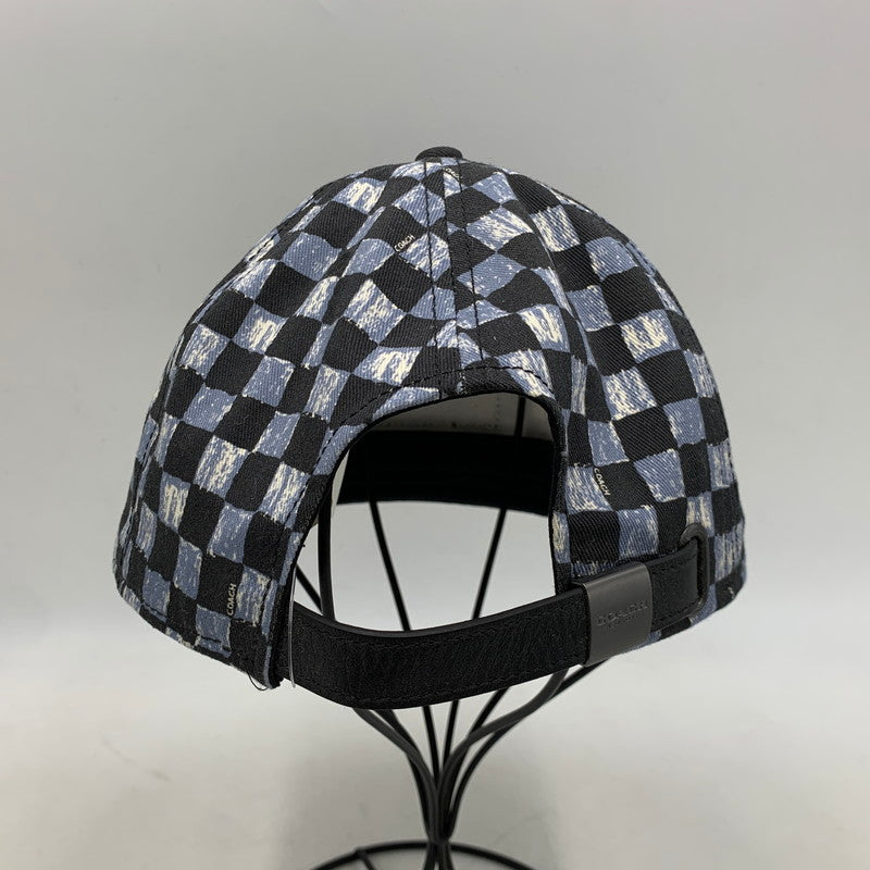 【中古品】【メンズ/レディース】 COACH コーチ F24298 BASEBALL CAP ベースボール キャップ 帽子 185-260429-cs-13-izu サイズ：O/S カラー：ブラック×ブルー 万代Net店