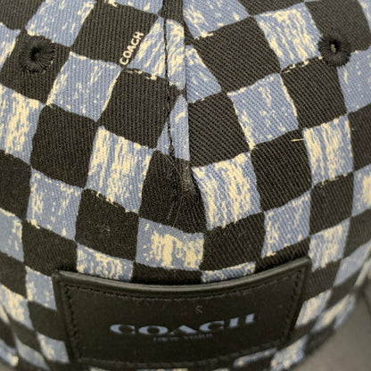【中古品】【メンズ/レディース】 COACH コーチ F24298 BASEBALL CAP ベースボール キャップ 帽子 185-260429-cs-13-izu サイズ：O/S カラー：ブラック×ブルー 万代Net店