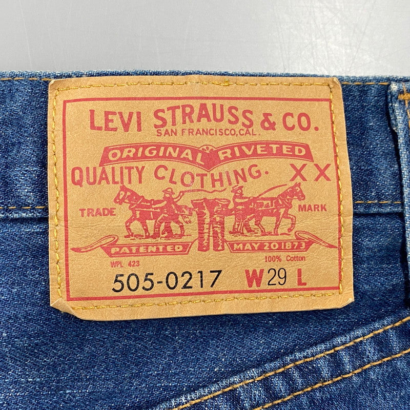 【中古品】【メンズ】 LEVI'S VINTAGE CLOTHING リーバイスビンテージクロージング 505-0217 トルコ製 42TALON 赤耳 DENIM PANTS デニムパンツ ズボン ボトムス 156-260427-ya-14-izu サイズ：29 カラー：インディゴ 万代Net店