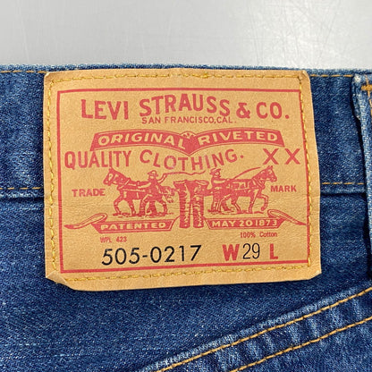 【中古品】【メンズ】 LEVI'S VINTAGE CLOTHING リーバイスビンテージクロージング 505-0217 トルコ製 42TALON 赤耳 DENIM PANTS デニムパンツ ズボン ボトムス 156-260427-ya-14-izu サイズ：29 カラー：インディゴ 万代Net店