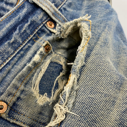 【現状渡し品】【メンズ】 LEVI'S リーバイス 501-0000 刻印552 93年製 USA製 90’S 501XX DENIM PANTS デニム パンツ ズボン ボトムス 157-260427-ya-15-izu サイズ：35×36 カラー：インディゴ 万代Net店