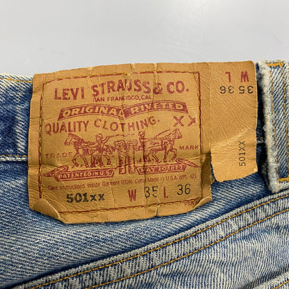 【現状渡し品】【メンズ】 LEVI'S リーバイス 501-0000 刻印552 93年製 USA製 90’S 501XX DENIM PANTS デニム パンツ ズボン ボトムス 157-260427-ya-15-izu サイズ：35×36 カラー：インディゴ 万代Net店