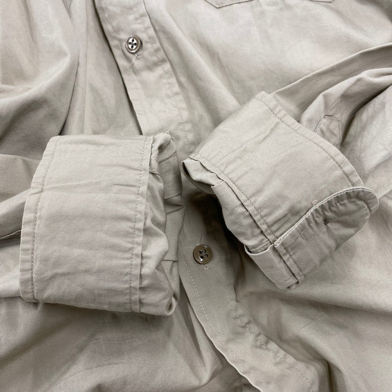 【中古品】【メンズ】 L.L.Bean エルエルビーン Q455 USA製 80’S SAFARI SHIRT サファリ シャツ トップス 長袖 146-260428-cs-17-izu サイズ：XL カラー：ベージュ 万代Net店
